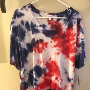 LuLaRoe 2XL Maria Tie Dye Dress